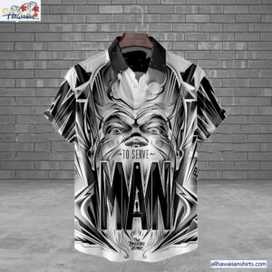 The Twilight Zone To Serve Man Horror Movie Halloween All Over Print 3D Hawaiian Shirt 1