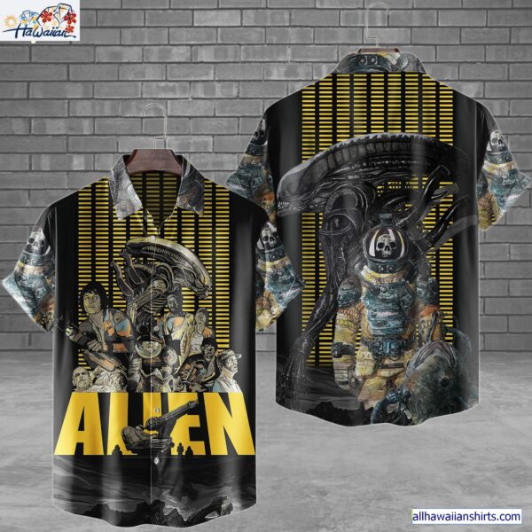 Walter Alien Covenant Horror Movie Halloween All Over Print 3D Hawaiian Shirt 1