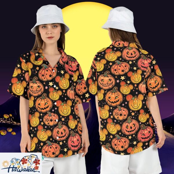 Mickey Mouse Pumpkin Halloween Disneyland Trick or Treat Aloha Top Trendy Aloha 1