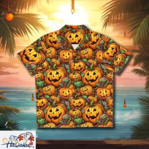 Seasonal Pumpkin Spice Octoberfest Theme Festive Hawaiian Shirt Trendy Aloha 1