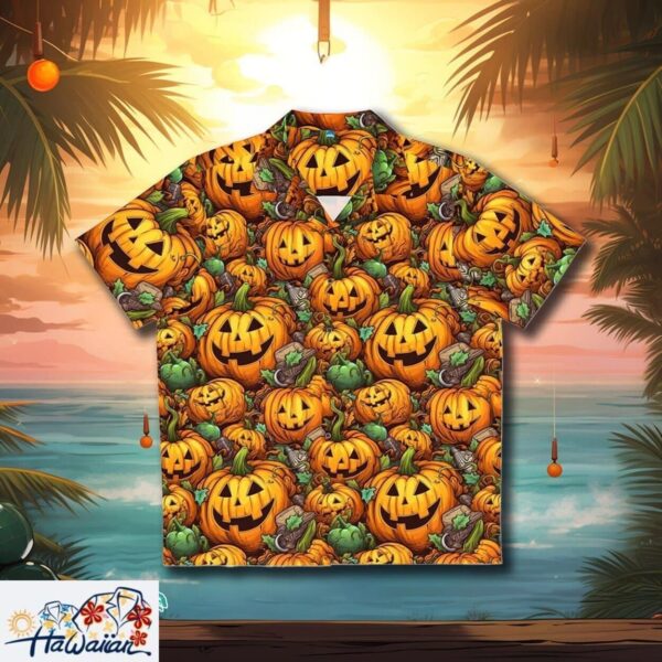 Seasonal Pumpkin Spice Octoberfest Theme Festive Hawaiian Shirt Trendy Aloha 1