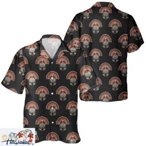 Unisex Hawaiian Turkey Lover Thanksgiving Day Pumpkin Shirt Trendy Aloha 1