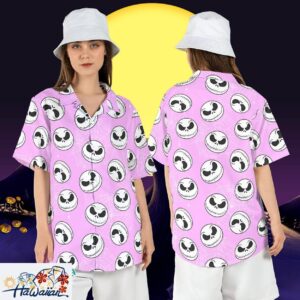Jack Skellington Face Nightmare Xmas Pumpkin King Aloha Tee Trendy Aloha 1