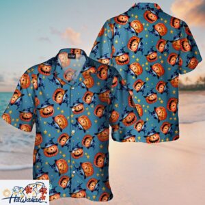 Halloween Pumpkin Lover Unisex Aloha Hawaiian Short Sleeve Shirt Trendy Aloha 1
