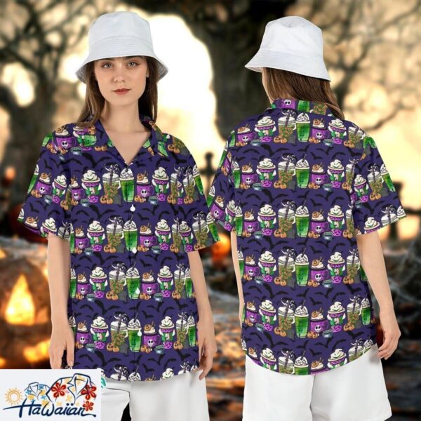 Nightmare Before Xmas Coffee Pumpkin Spice Jack Oogie Shirt Trendy Aloha 1