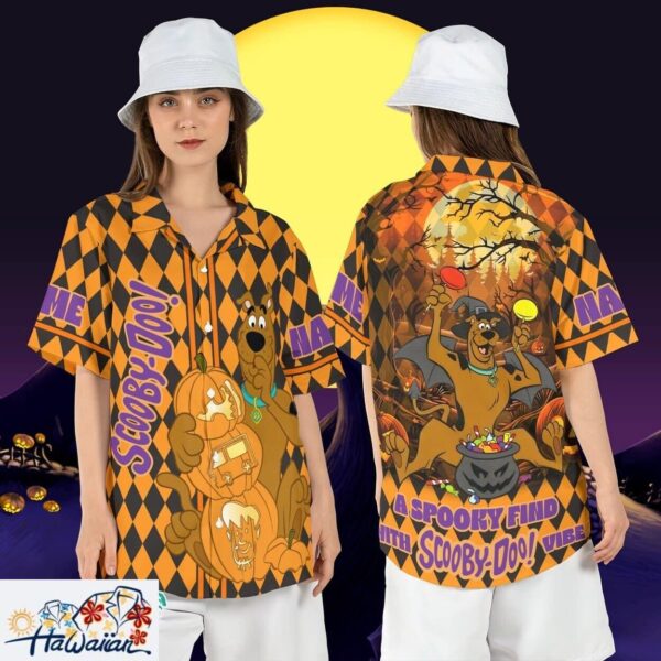 Personalized Halloween Scooby Doo Spooky Pumpkin Aloha Shirt Trendy Aloha 1