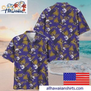 NFL Baltimore Ravens Tropical Vibes Hawaiian Shirt For Family Getaways 1