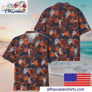 NFL Chicago Bears Tropical Vibes Hawaiian Shirt For Family Getaways 1