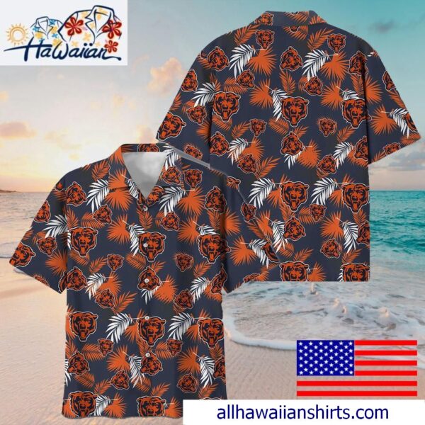 NFL Chicago Bears Tropical Vibes Hawaiian Shirt For Family Getaways 1