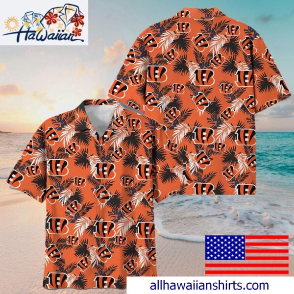 NFL Cincinnati Bengals Tropical Vibes Hawaiian Shirt For Family Getaways 1
