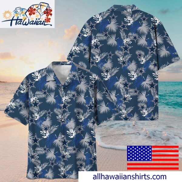 NFL Dallas Cowboys Tropical Vibes Hawaiian Shirt For Family Getaways 1