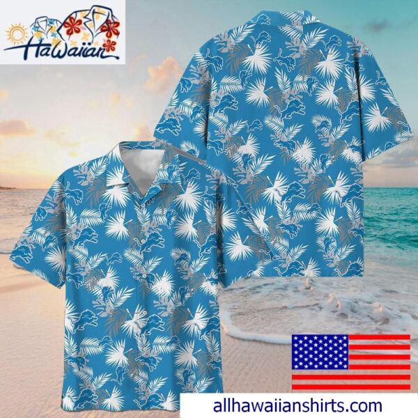 NFL Detroit Lions Tropical Vibes Hawaiian Shirt For Family Getaways 1