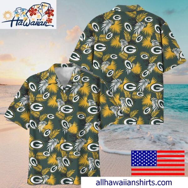 NFL Green Bay Packers Tropical Vibes Hawaiian Shirt For Family Getaways 1