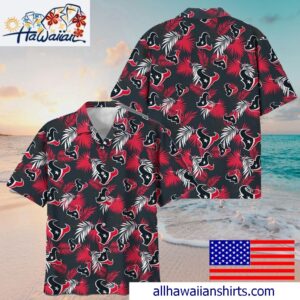 NFL Houston Texans Tropical Vibes Hawaiian Shirt For Family Getaways 1