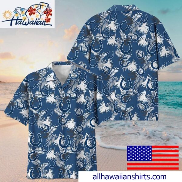 NFL Indianapolis Colts Tropical Vibes Hawaiian Shirt For Family Getaways 1