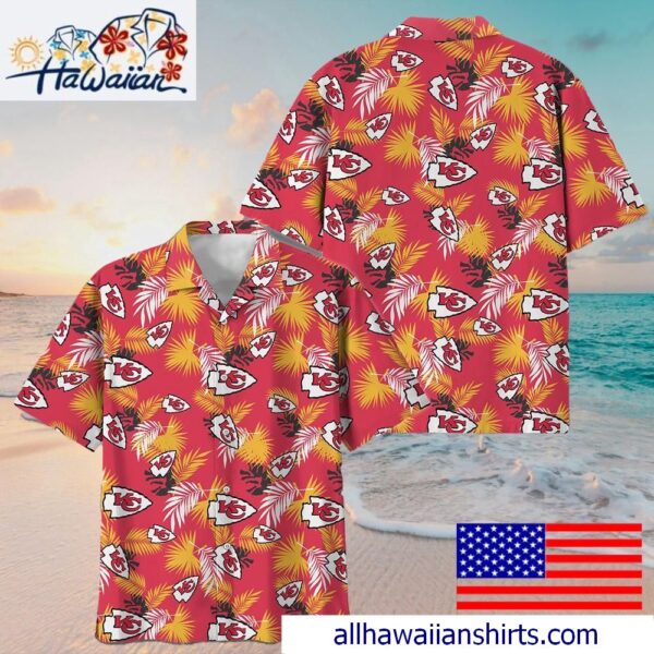 NFL Kansas City Chiefs Tropical Vibes Hawaiian Shirt For Family Getaways 1
