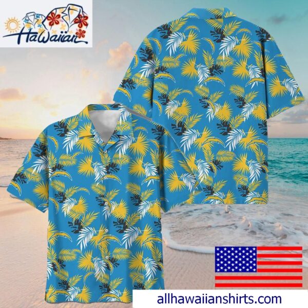 NFL Los Angeles Chargers Tropical Vibes Hawaiian Shirt For Family Getaways 1