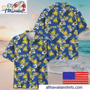 NFL Los Angeles Rams Tropical Vibes Hawaiian Shirt For Family Getaways 1