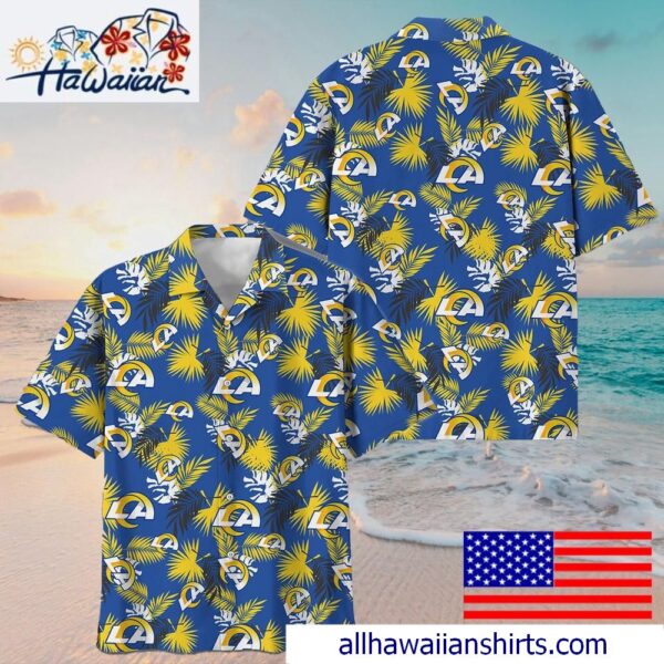 NFL Los Angeles Rams Tropical Vibes Hawaiian Shirt For Family Getaways 1