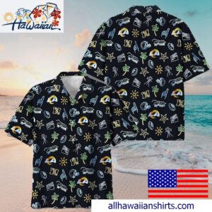 NFL Los Angeles Rams Game Day Vibes Hawaiian Shirt 1