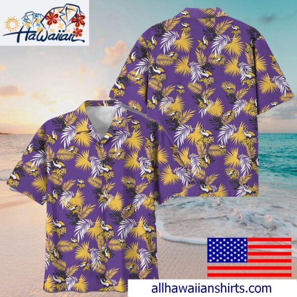 NFL Minnesota Vikings Tropical Vibes Hawaiian Shirt For Family Getaways 1
