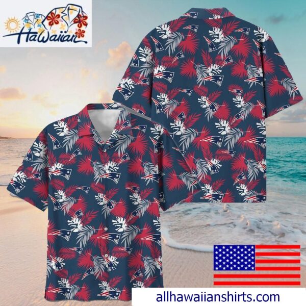NFL New England Patriots Tropical Vibes Hawaiian Shirt For Family Getaways 1
