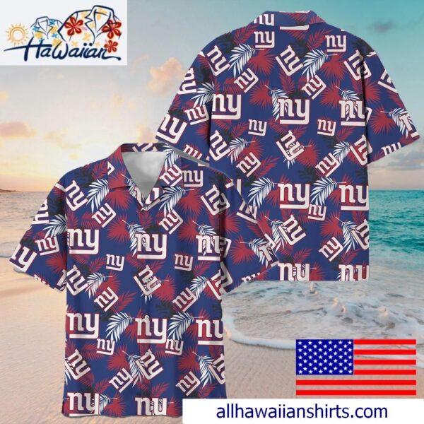 NFL New York Giants Tropical Vibes Hawaiian Shirt For Family Getaways 1
