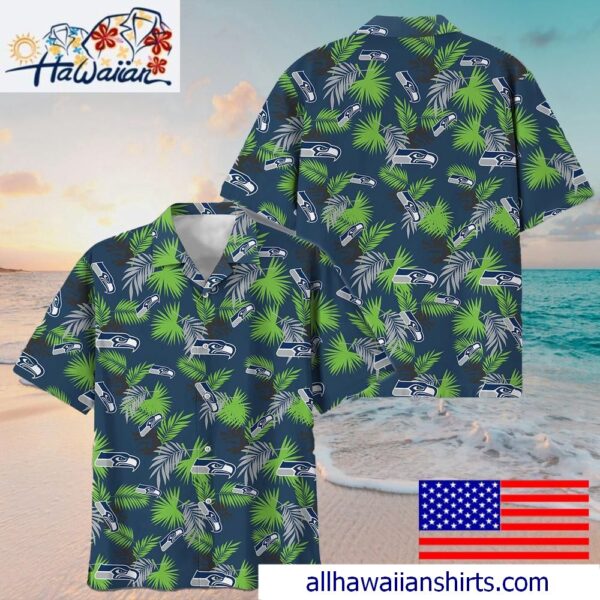 NFL Seattle Seahawks Tropical Vibes Hawaiian Shirt For Family Getaways 1