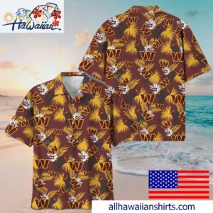 NFL Washington Commanders Tropical Vibes Hawaiian Shirt For Family Getaways 1
