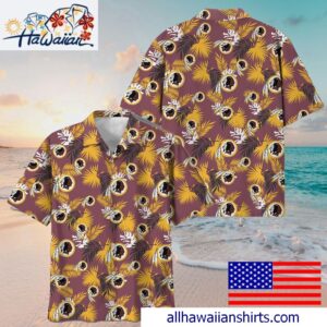 NFL Washington Redskins Tropical Vibes Hawaiian Shirt For Family Getaways 1