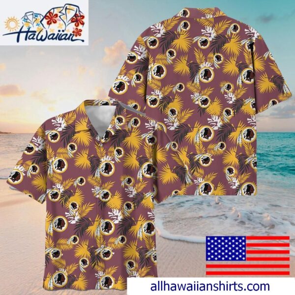 NFL Washington Redskins Tropical Vibes Hawaiian Shirt For Family Getaways 1