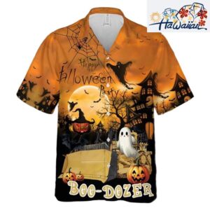 Bulldozer Halloween Hawaiian Shirt For Men And Women T shirts Low Price 2