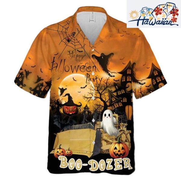 Bulldozer Halloween Hawaiian Shirt For Men And Women T shirts Low Price 2
