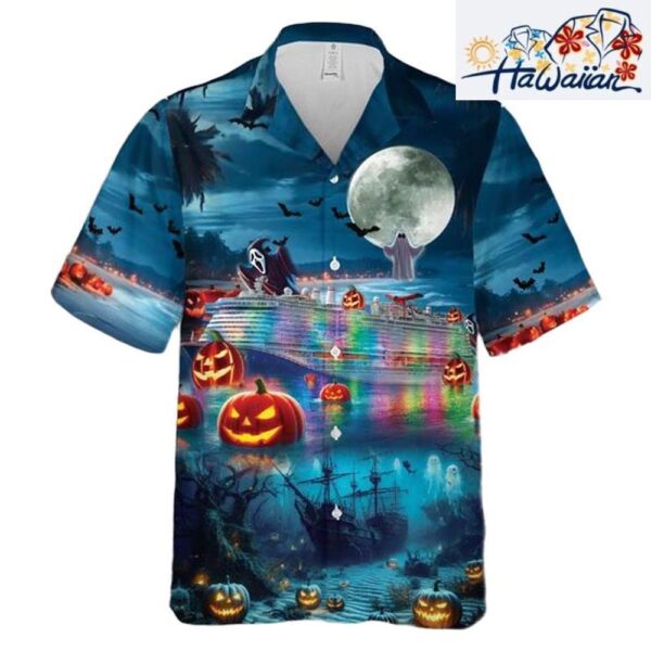 Carnival Cruise Line Mardi Gras Halloween Hawaiian Shirt Man T shirts Low Price 2