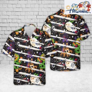 Delta Airlines Airbus A321 200 Halloween Hawaiian Shirt Outfit