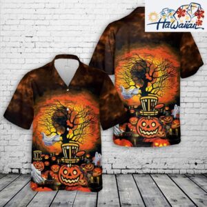 Halloween Pumpkin Basket Disc Golf Hawaiian Shirt Cheap T shirts Low Price 1