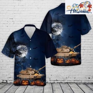 M1 Abrams Tank Halloween Hawaiian Shirt Cheap