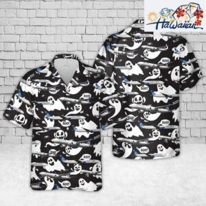 United Boeing 777 300er Halloween Hawaiian Shirt Cheap