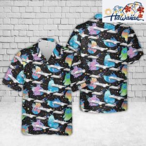 United Boeing 787 8 Dreamliner Halloween Hawaiian Shirt Outfit