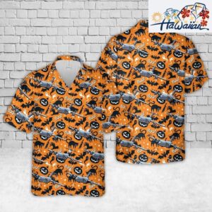 Us Air Force Boeing C 17 Globemaster Iii Halloween Hawaiian Shirt Cheap