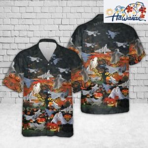 U.s air force mcdonnell douglas f 15 eagle halloween hawaiian shirt