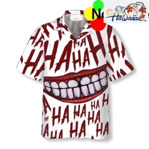 Scary Halloween Clown Smile Hawaiian Shirt Nouvette 1