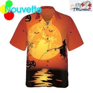 My Broom Broke So I Go Fishing Halloween Shirt Nouvette 1
