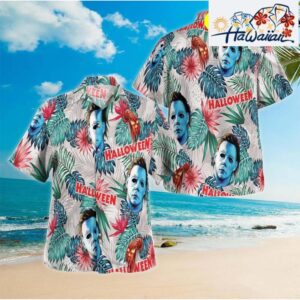 Halloween Michael Myers Aloha Hawaiian Shirt Nouvette 1