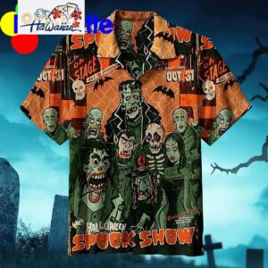 Halloween Spook Show Hawaiian Shirt Nouvette 1