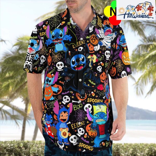 Lilo And Stitch Halloween Hawaiian Shirt Nouvette 1