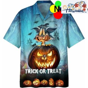 Rabbit Scary Jack O Lantern Halloween Hawaiian Shirt Nouvette 1
