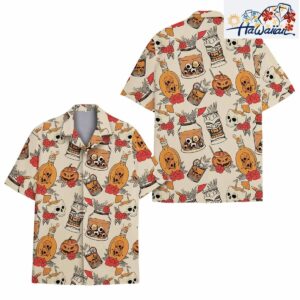 Halloween Tiki Hawaiian Shirt Nouvette 1