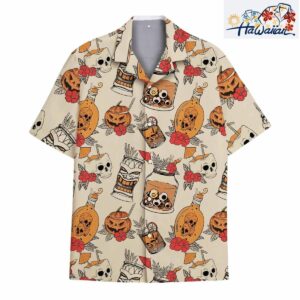 Halloween Tiki Hawaiian Shirt