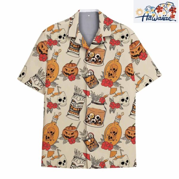 Halloween Tiki Hawaiian Shirt